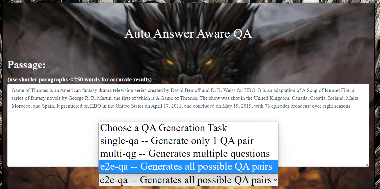 QA Pair Generator